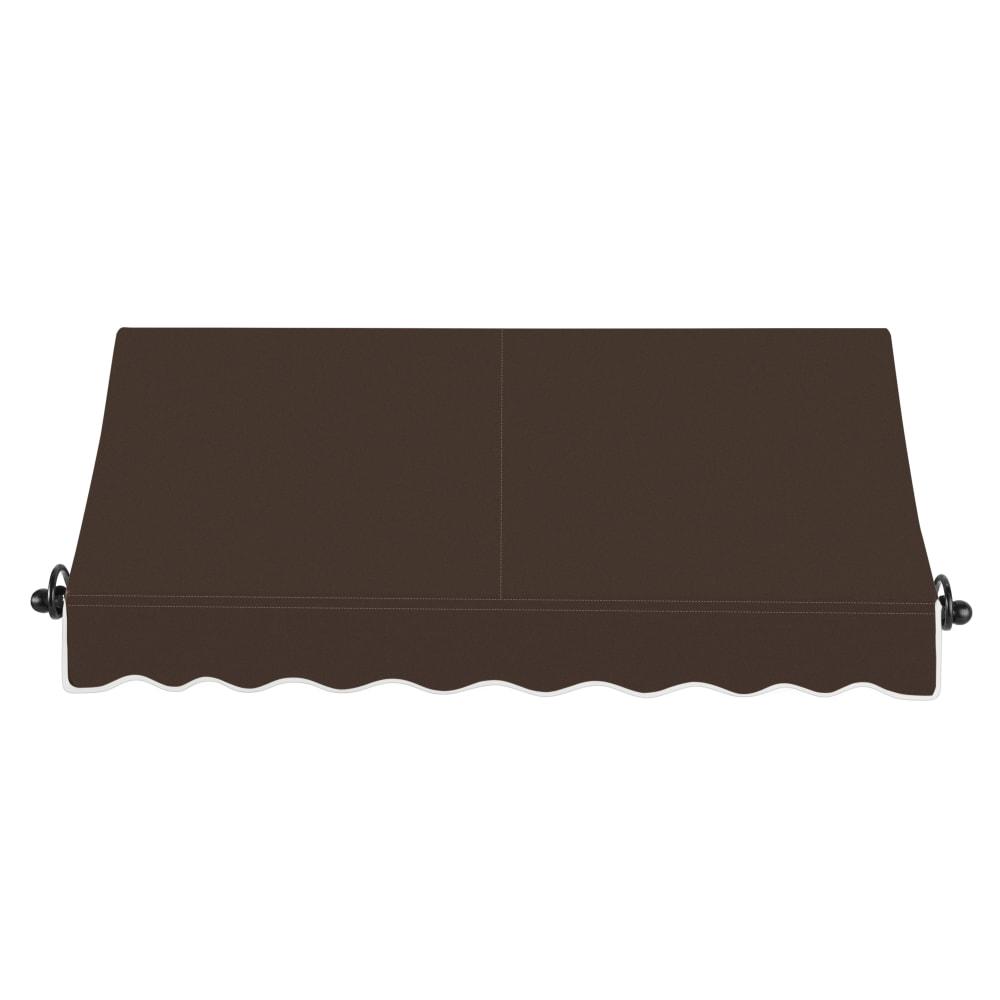 Awntech 6.375 ft Charleston Fixed Awning Acrylic Fabric, Brown