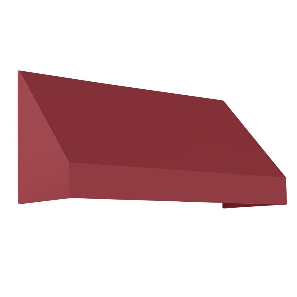 Awntech 10.375 ft New Yorker Fixed Awning Acrylic Fabric, Burgundy