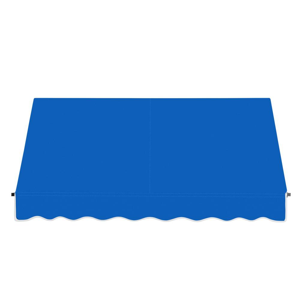 Awntech 8.375 ft Santa Fe Fixed Awning Acrylic Fabric, Bright Blue