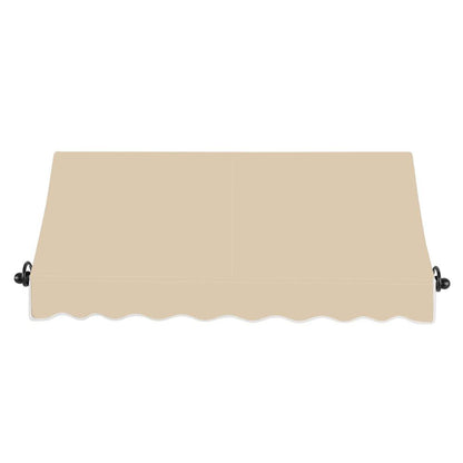 Awntech 5.375 ft Charleston Fixed Awning Acrylic Fabric, Tan
