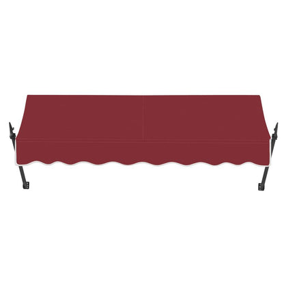 Awntech 5.375 ft New Orleans Fixed Awning Acrylic Fabric, Burgundy