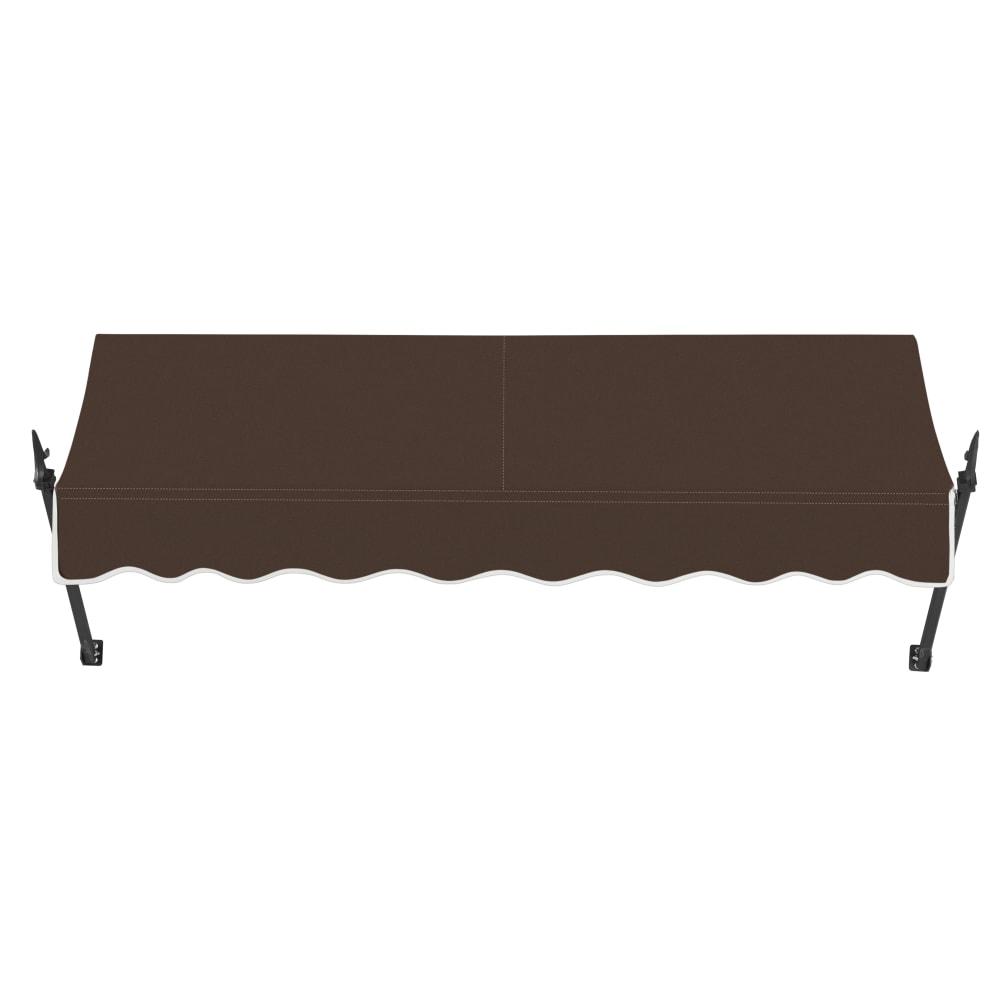 Awntech 5.375 ft New Orleans Fixed Awning Acrylic Fabric, Brown