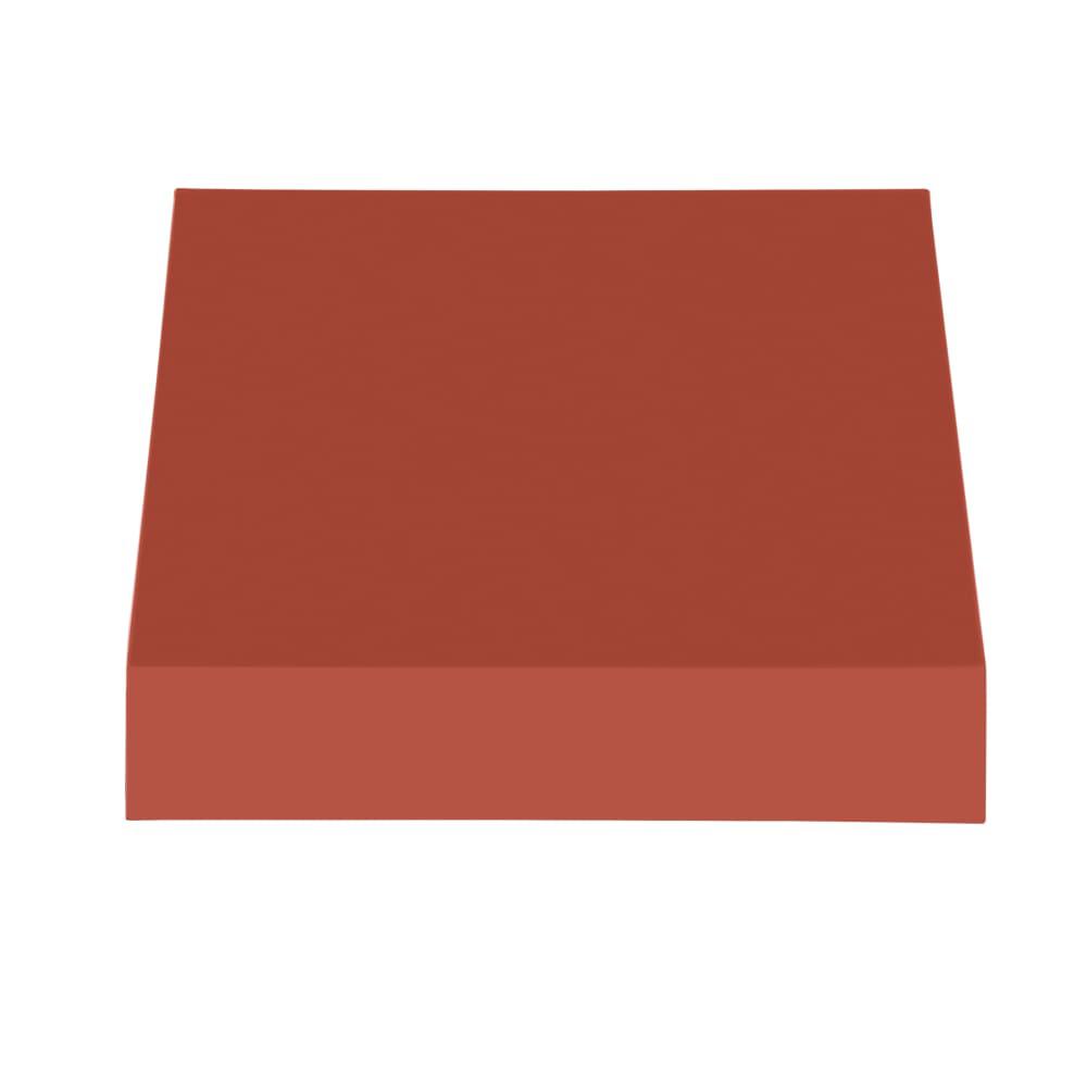 Awntech 4.375 ft New Yorker Fixed Awning Acrylic Fabric, Terracotta