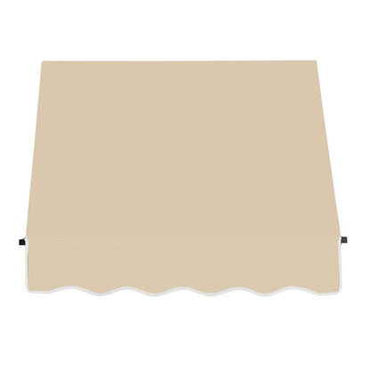 Awntech 4.375 ft Santa Fe Fixed Awning Acrylic Fabric, Tan