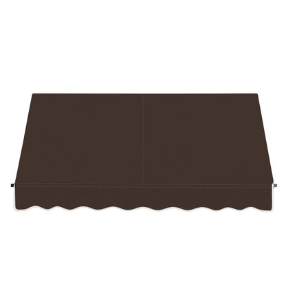 Awntech 5.375 ft Santa Fe Fixed Awning Acrylic Fabric, Brown