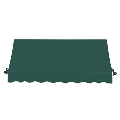 Awntech 6.375 ft Charleston Fixed Awning Acrylic Fabric, Forest