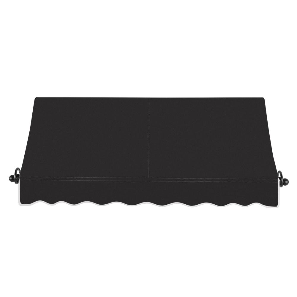 Awntech 6.375 ft Charleston Fixed Awning Acrylic Fabric, Black