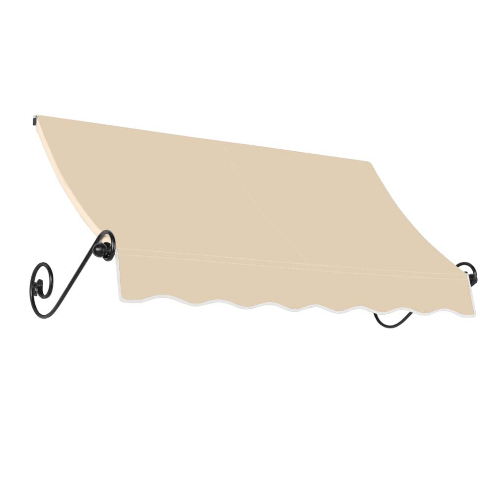 Awntech 6.375 ft Charleston Fixed Awning Acrylic Fabric, Tan