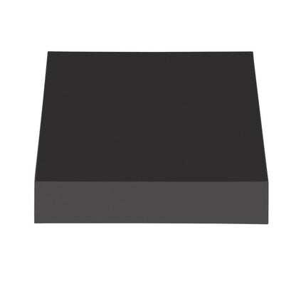 Awntech 3.375 ft New Yorker Fixed Awning Acrylic Fabric, Black