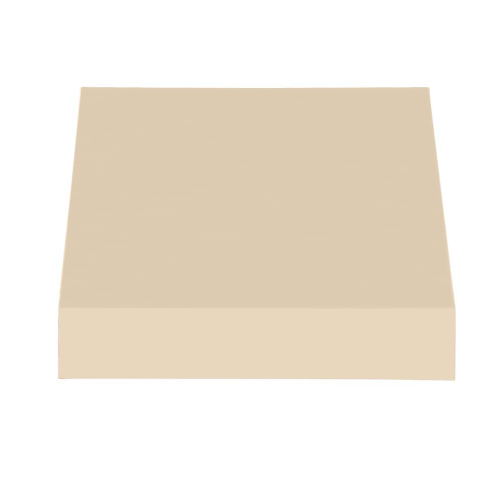 Awntech 3.375 ft New Yorker Fixed Awning Acrylic Fabric, Tan