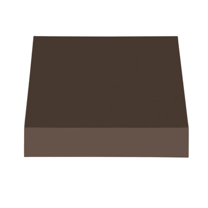 Awntech 4.375 ft New Yorker Fixed Awning Acrylic Fabric, Brown