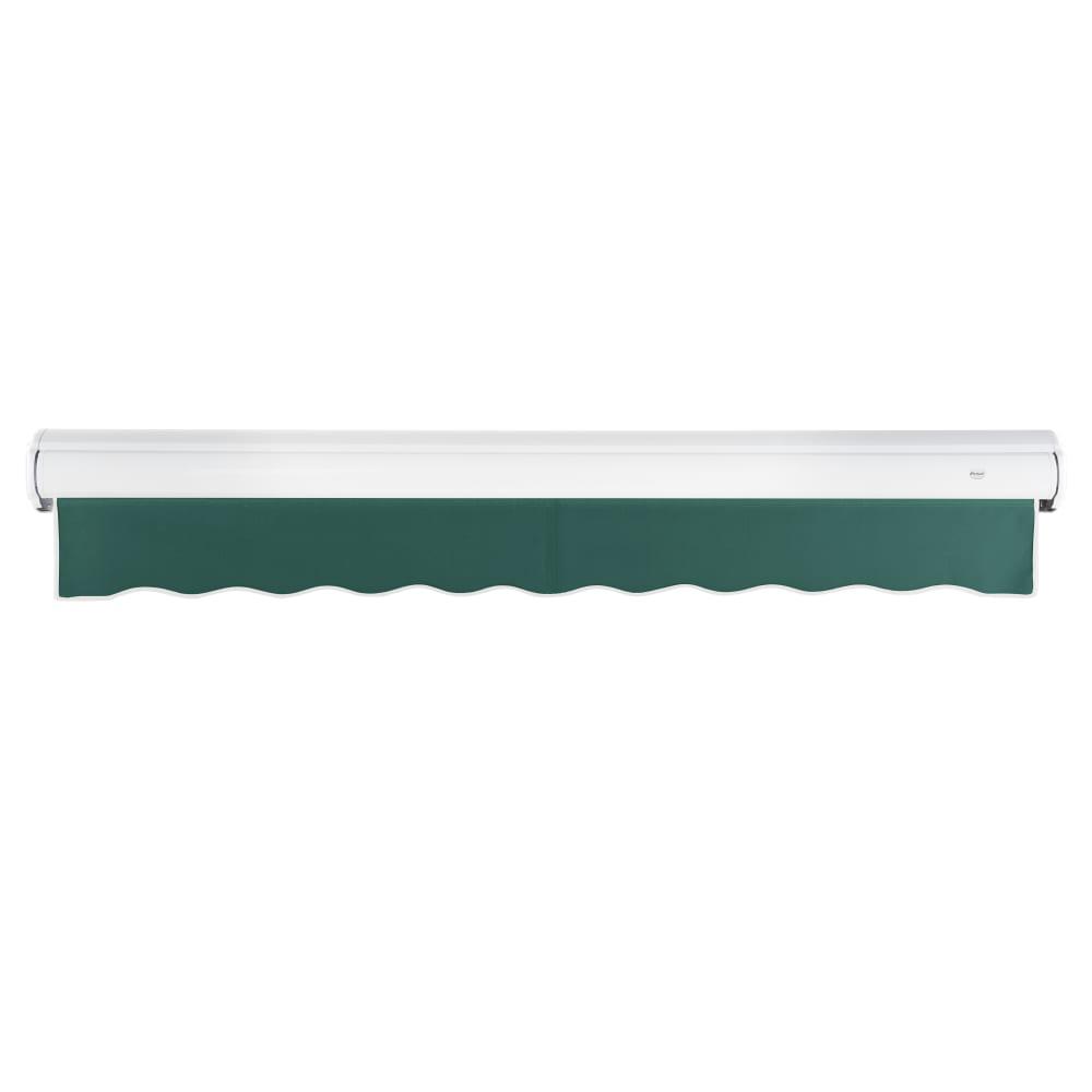 24' x 10' Full Cassette Right Motorized Patio Retractable Awning, Forest