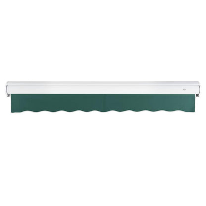 24' x 10' Full Cassette Right Motorized Patio Retractable Awning, Forest