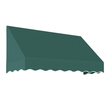 Awntech 6.375 ft San Francisco Fixed Awning Acrylic Fabric, Forest