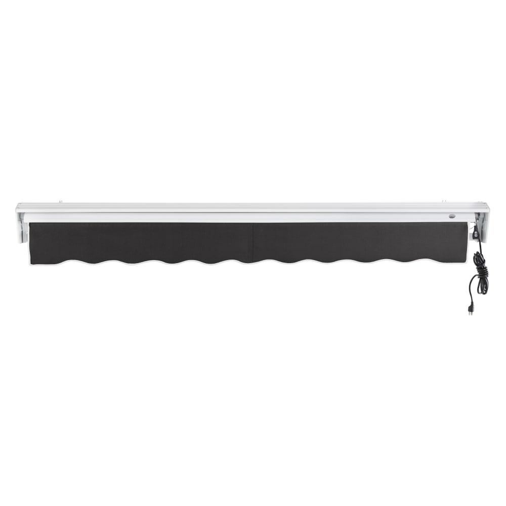 14' x 10' Destin Right Motor Right Motorized Patio Retractable Awning, Black