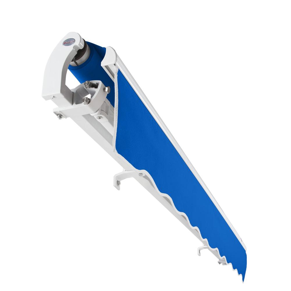 14' x 10' Maui Right Motor Right Motorized Patio Retractable Awning, Bright Blue