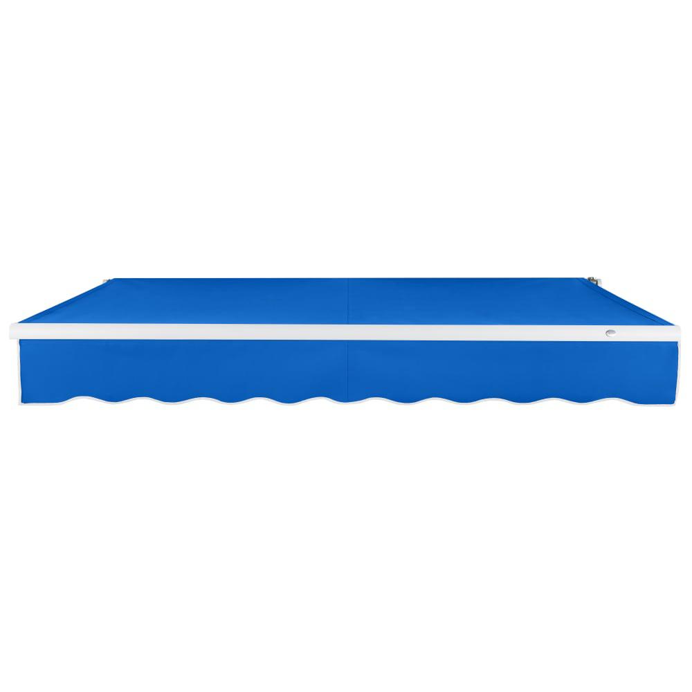 14' x 10' Maui Right Motor Right Motorized Patio Retractable Awning, Bright Blue