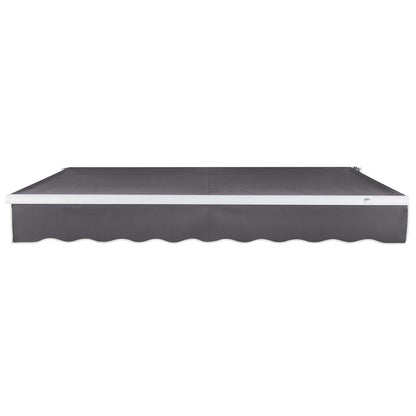 14' x 10' Maui Right Motor Right Motorized Patio Retractable Awning, Gunmetal