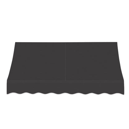 Awntech 6.375 ft Nantucket Fixed Awning Acrylic Fabric, Black