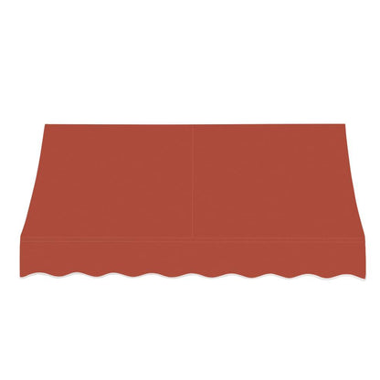 Awntech 6.375 ft Nantucket Fixed Awning Acrylic Fabric, Terracotta