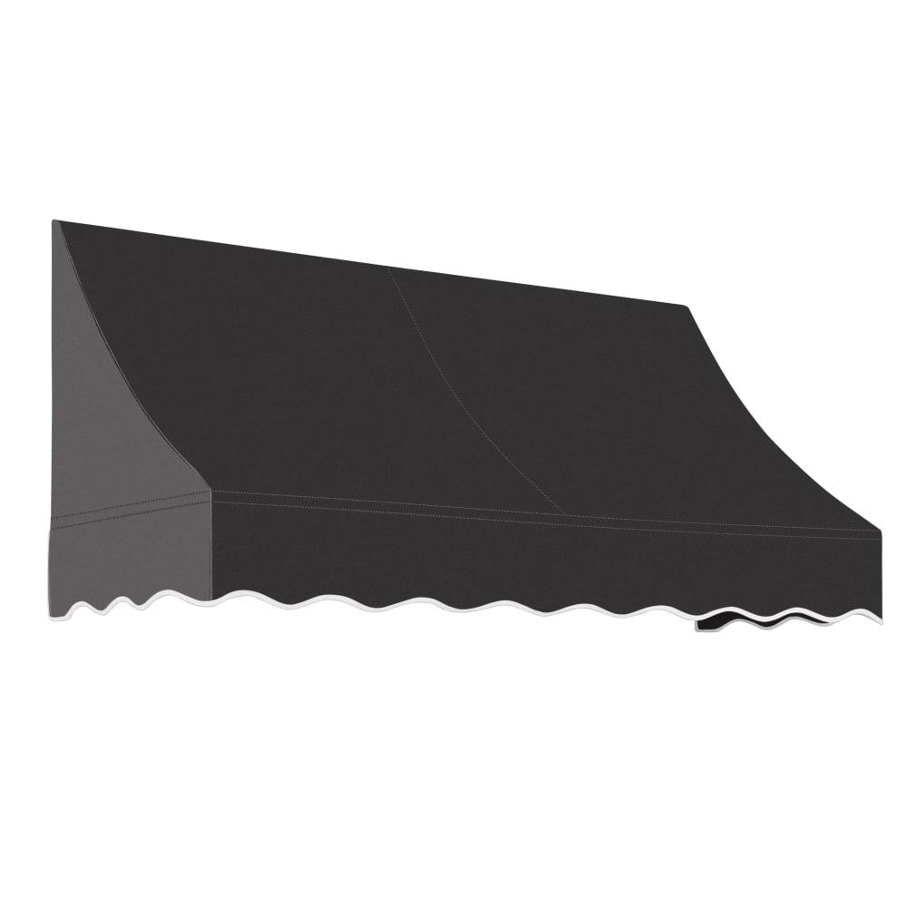 Awntech 6.375 ft Nantucket Fixed Awning Acrylic Fabric, Black