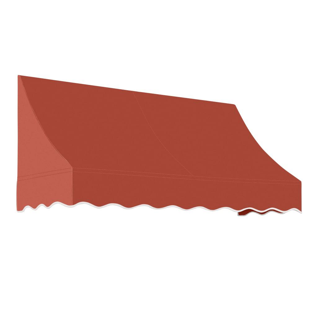 Awntech 6.375 ft Nantucket Fixed Awning Acrylic Fabric, Terracotta