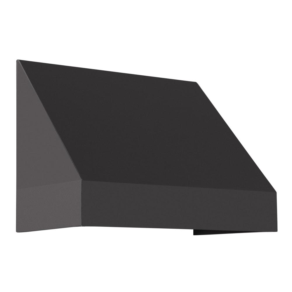 Awntech 3.375 ft New Yorker Fixed Awning Acrylic Fabric, Black