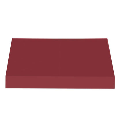 Awntech 6.375 ft New Yorker Fixed Awning Acrylic Fabric, Burgundy