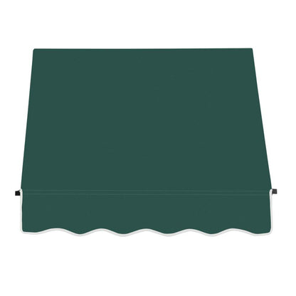 Awntech 3.375 ft Santa Fe Fixed Awning Acrylic Fabric, Forest