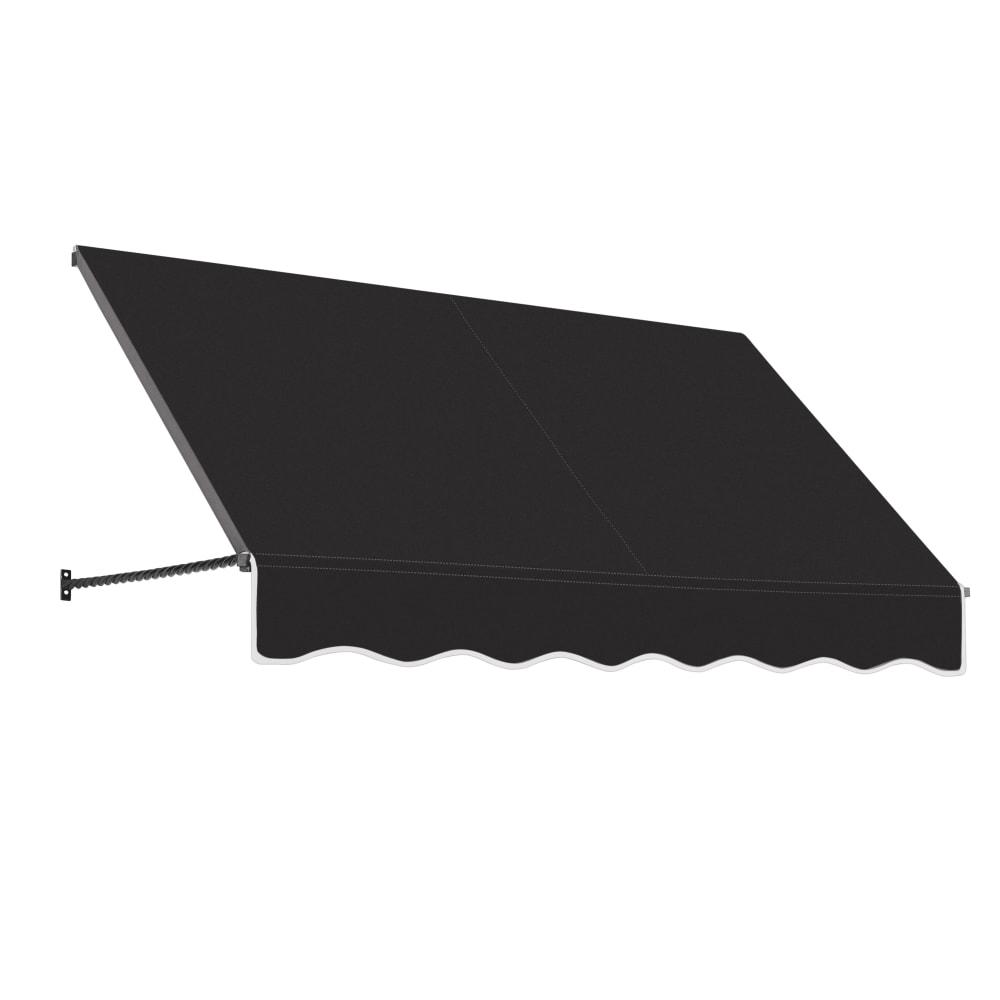 Awntech 7.375 ft Santa Fe Fixed Awning Acrylic Fabric, Black