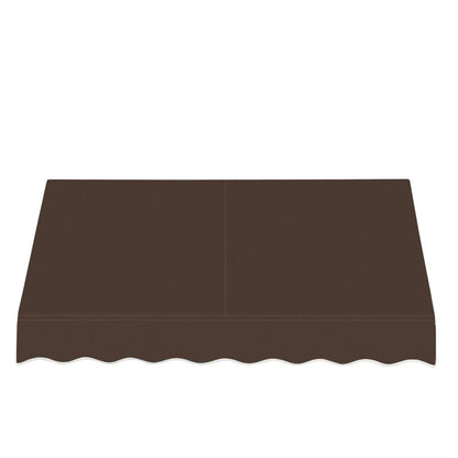 Awntech 5.375 ft San Francisco Fixed Awning Acrylic Fabric, Brown