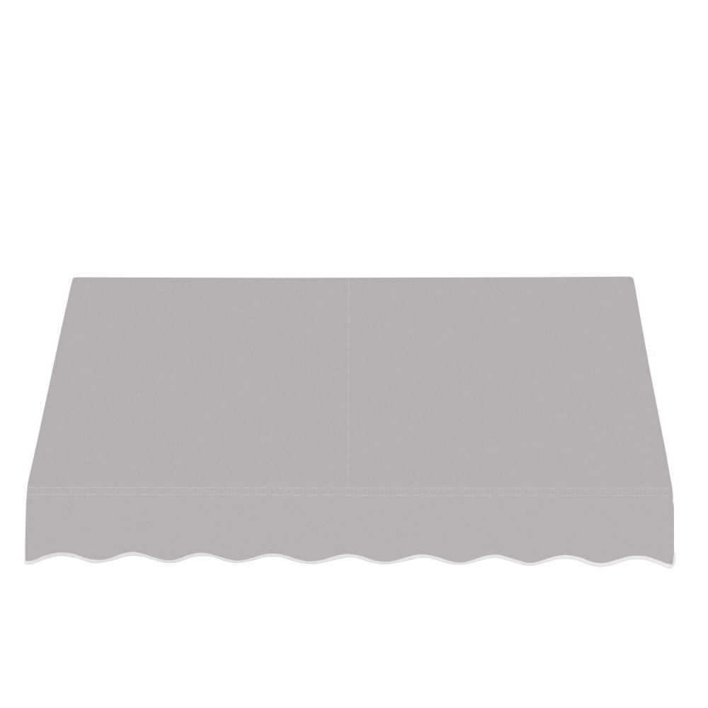 Awntech 6.375 ft San Francisco Fixed Awning Acrylic Fabric, Gray