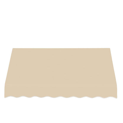 Awntech 6.375 ft San Francisco Fixed Awning Acrylic Fabric, Tan
