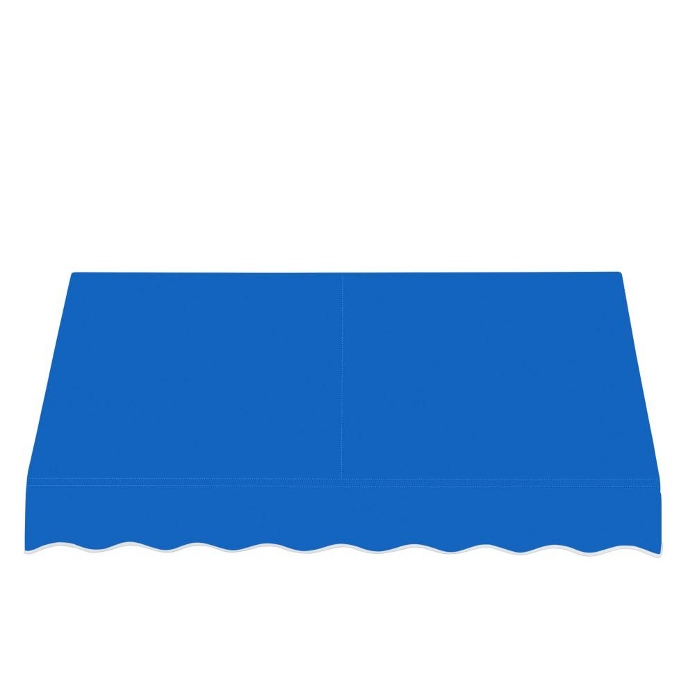 Awntech 7.375 ft San Francisco Fixed Awning Acrylic Fabric, Bright Blue
