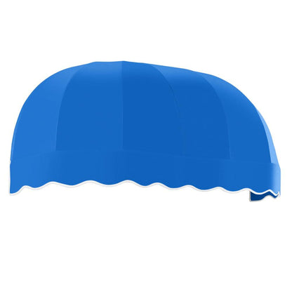 Awntech 4.375 ft Chicago Fixed Awning Acrylic Fabric, Bright Blue