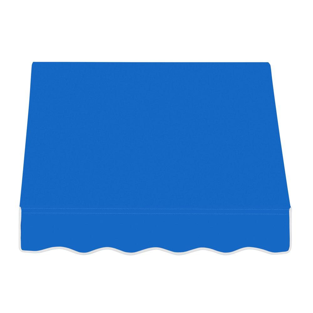 Awntech 4.375 ft Dallas Retro Fixed Awning Acrylic Fabric, Bright Blue