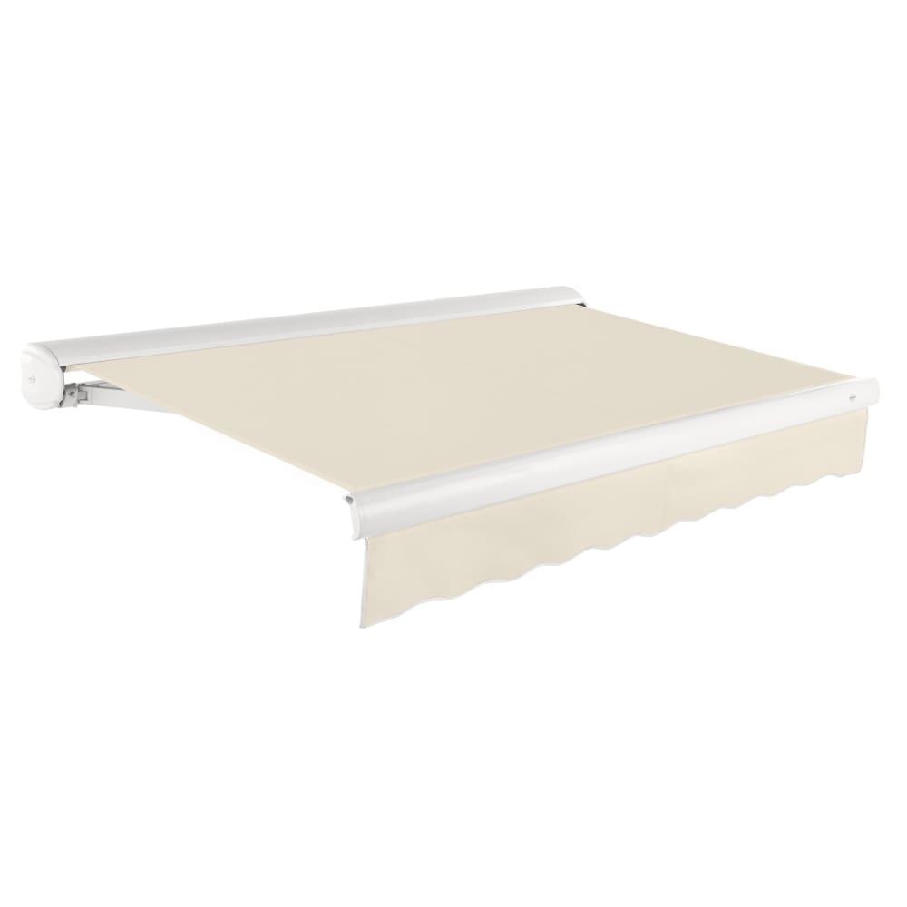 16' x 10' Full Cassette Manual Patio Retractable Awning Acrylic Fabric, Linen