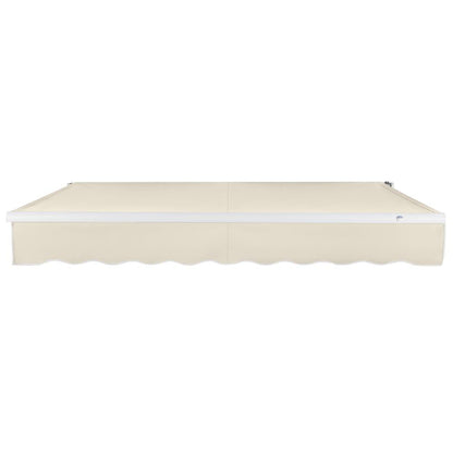 18' x 10' Maui Right Motor Right Motorized Patio Retractable Awning, Linen