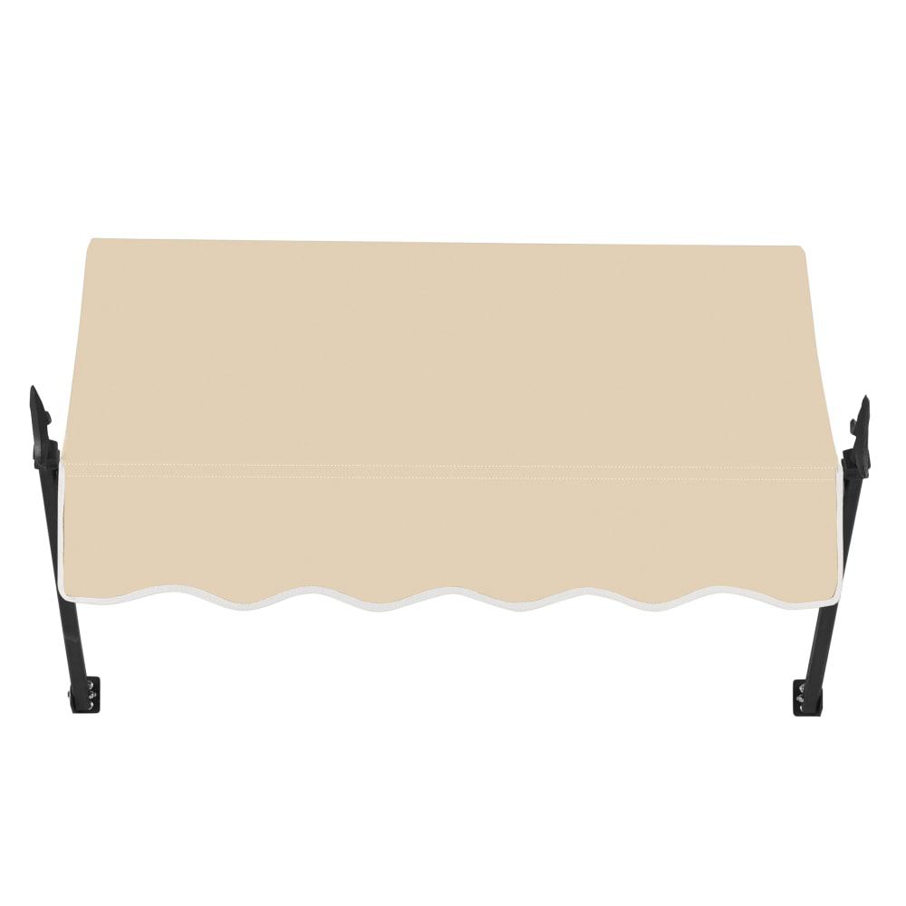 Awntech 4.375 ft New Orleans Fixed Awning Acrylic Fabric, Tan