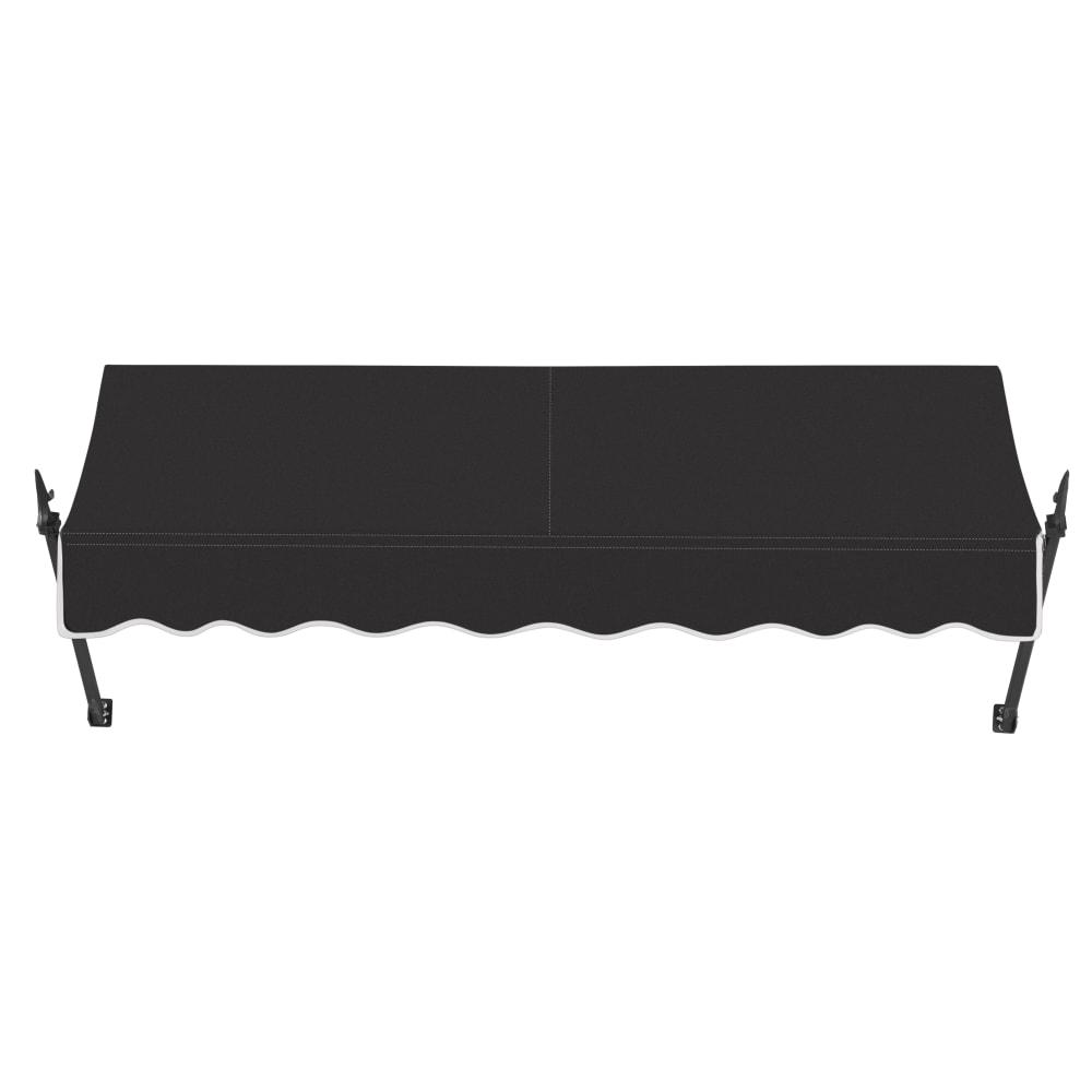Awntech 7.375 ft New Orleans Fixed Awning Acrylic Fabric, Black