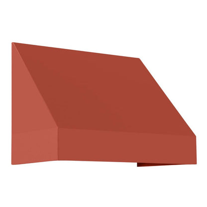 Awntech 4.375 ft New Yorker Fixed Awning Acrylic Fabric, Terracotta
