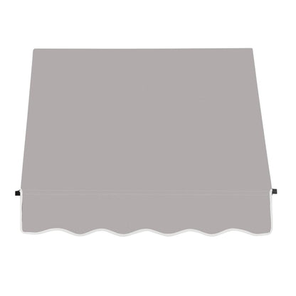 Awntech 4.375 ft Santa Fe Fixed Awning Acrylic Fabric, Gray