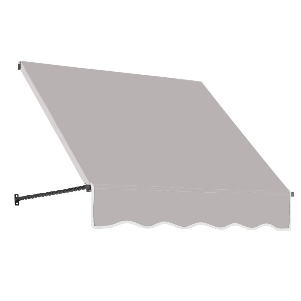Awntech 4.375 ft Santa Fe Fixed Awning Acrylic Fabric, Gray