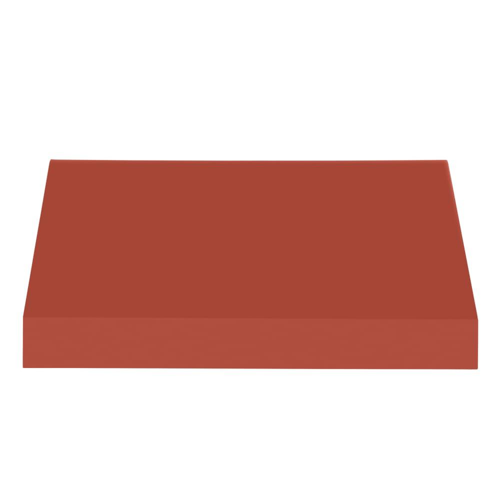 Awntech 8.375 ft New Yorker Fixed Awning Acrylic Fabric, Terracotta