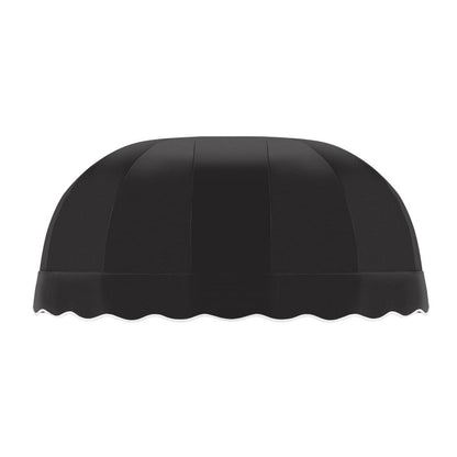 Awntech 6.375 ft Chicago Fixed Awning Acrylic Fabric, Black