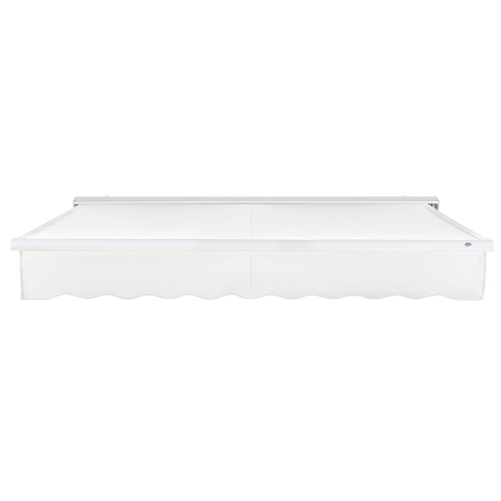 10' x 8' Destin Right Motor Right Motorized Patio Retractable Awning, White