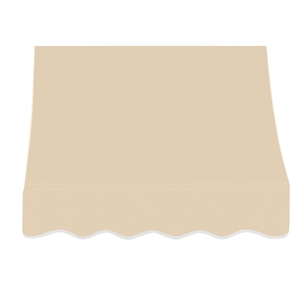 Awntech 4.375 ft Nantucket Fixed Awning Acrylic Fabric, Tan