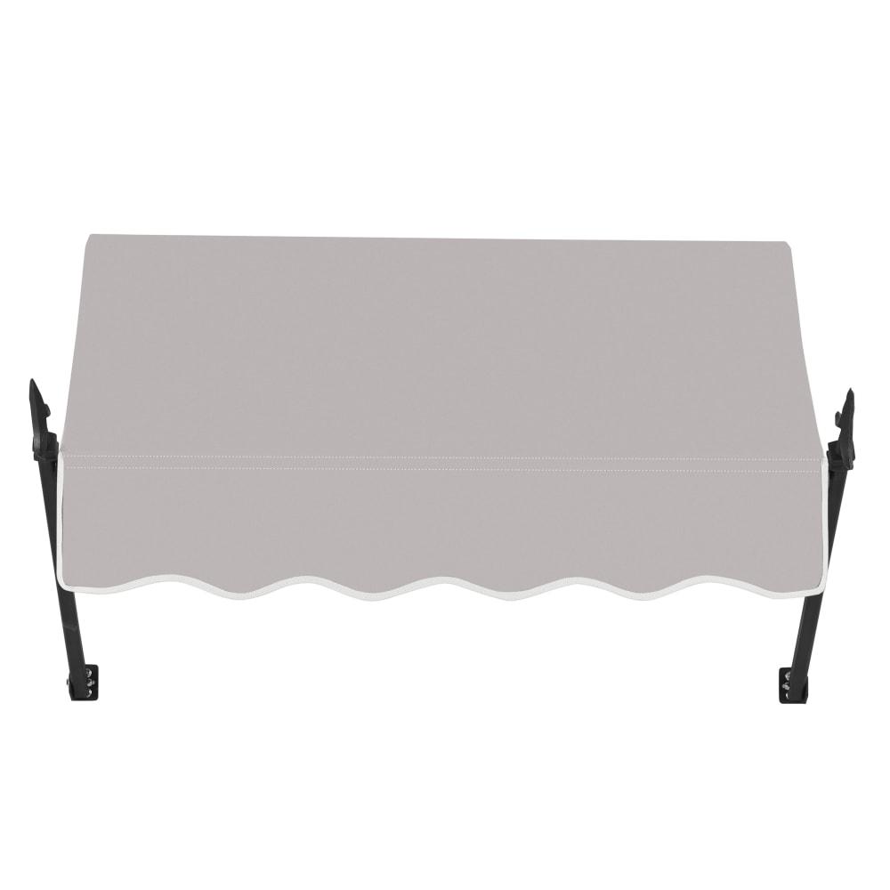 Awntech 3.375 ft New Orleans Fixed Awning Acrylic Fabric, Gray