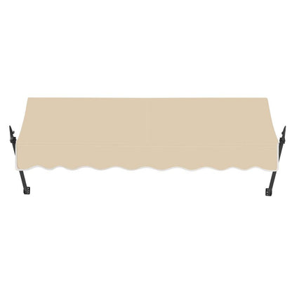 Awntech 8.375 ft New Orleans Fixed Awning Acrylic Fabric, Tan