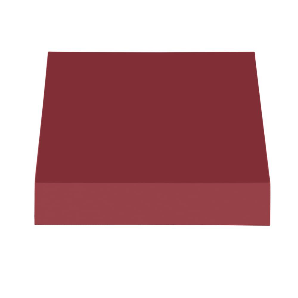 Awntech 3.375 ft New Yorker Fixed Awning Acrylic Fabric, Burgundy